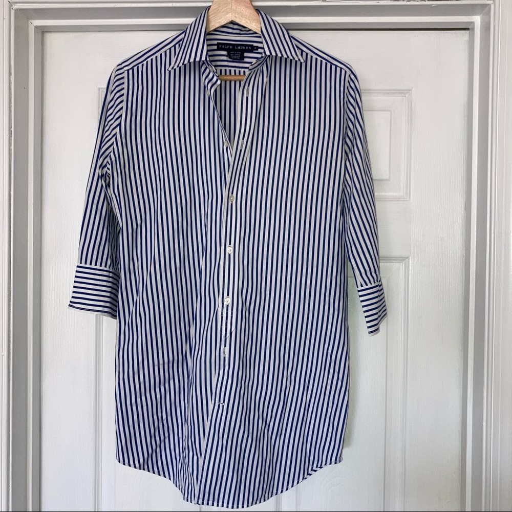 Ralph Lauren Striped Button Long Shirt 6